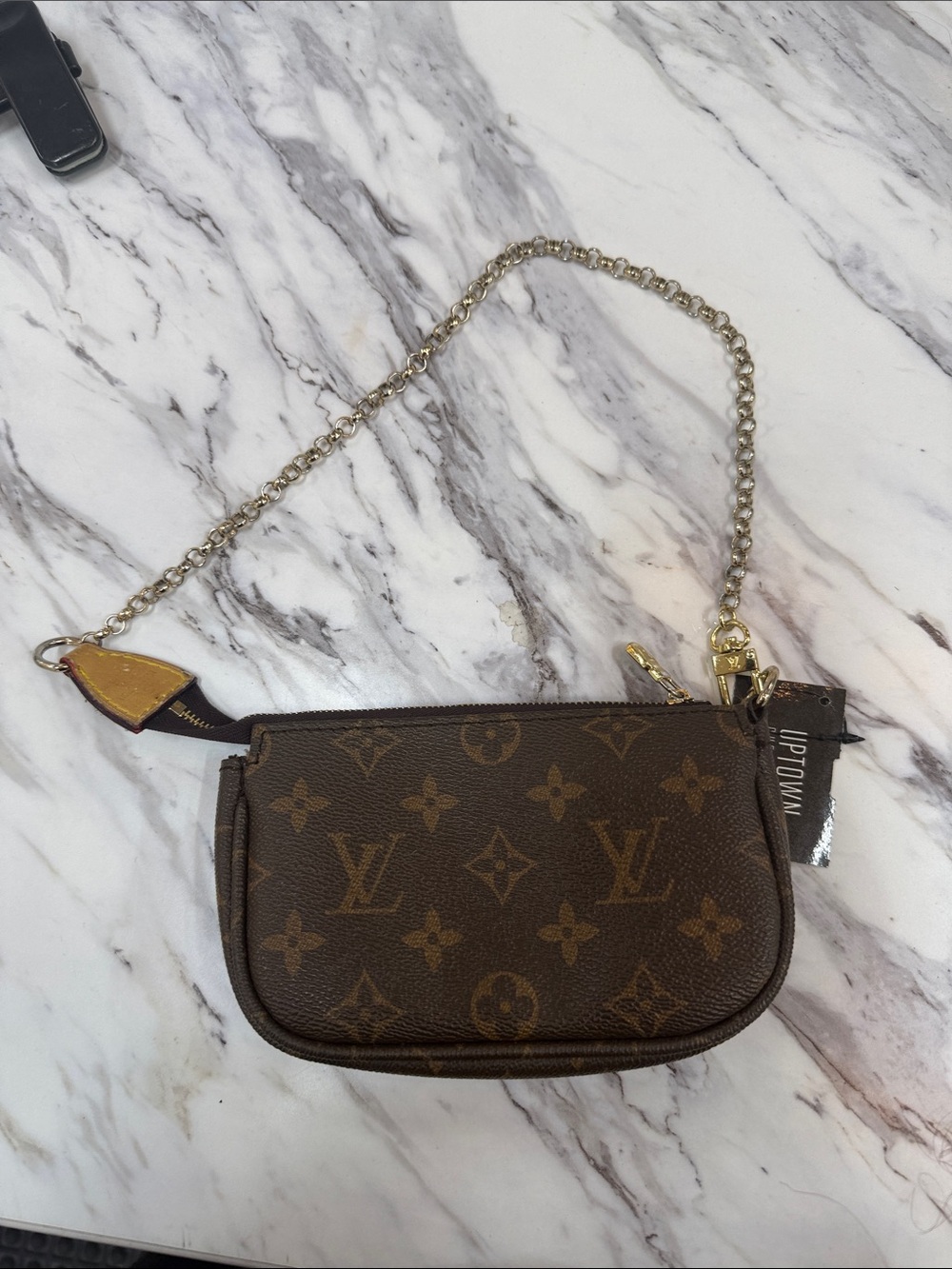 Louis Vuitton Brown Monogram Mini Chain Pochette - Picture 2 of 8